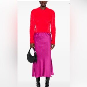 Brand NEW Marine Serre Purple and Red Women's Skirt, size M